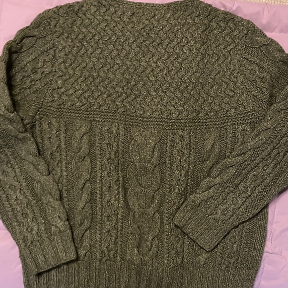 Polo by Ralph Lauren Men's XL Cable Knit Sweater in Olive - Picture 4 of 6